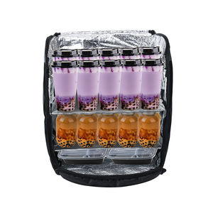 Borsa termica per la consegna di cibo con logo all'ingrosso scatola da asporto cinese zaino portatile con borsa del vino - Product Image 6