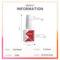 JTING vernis à ongles professionnel semi-permanent uv led 6 couleurs gel vernis ensemble OEM vente en gros ongles fournisseur vendeur