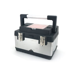 Hộp Đựng Dụng Cụ Cầm Tay Bằng Nhựa Không Gỉ Có Thể Khóa 15 Inch Với Khay Đựng Dụng Cụ Tháo Rời Nhiều Ngăn - Product Image 1