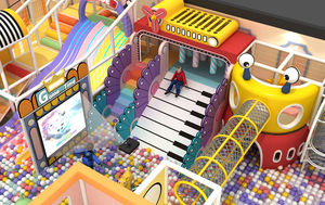 Équipement de terrain de jeux intérieur sur mesure <span class=keywords><strong>gratuit</strong></span> pour enfants, parc d'attractions en plastique souple commercial pour centre commercial - Product Image 2