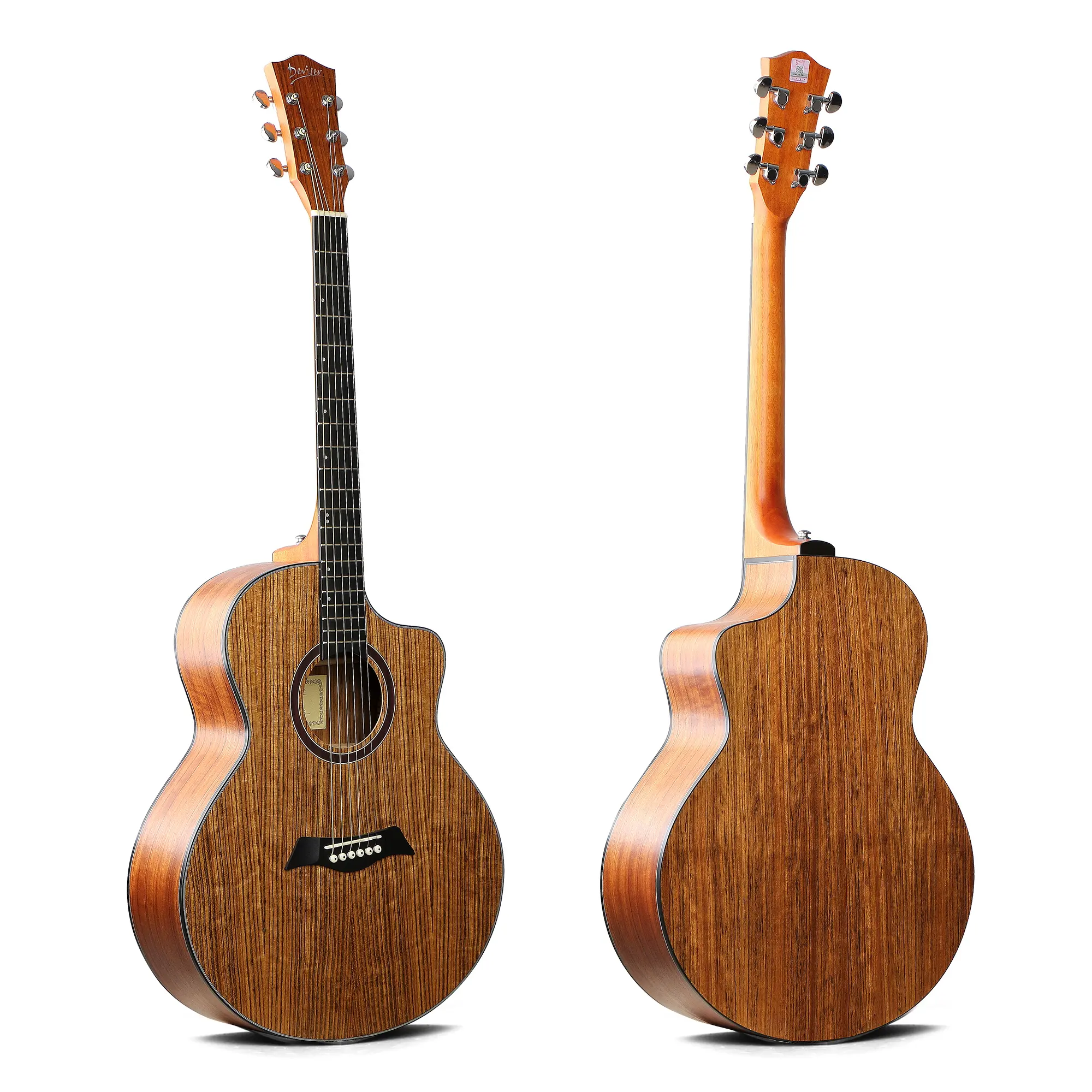 Fábrica de guitarras de Guangzhou, venta al por mayor, Deviser, guitarra semiacústica de 36/40 pulgadas a la venta