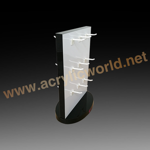 Présentoir rotatif en acrylique pour accessoires mobiles avec crochet en acrylique - Product Image 4