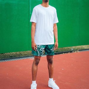 Shorts personnalisés pour hommes imprimés Paisley, séchage rapide, athlétiques, streetwear, taille à cordon, 100% polyester - Product Image 1