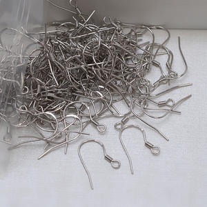 Crochets d'oreille en argent S925 faits à la main, 5 paires, accessoires polyvalents à faire soi-même, boucles d'oreilles individuelles pour femme avec perles de 6 mm - Product Image 3