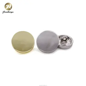 23 25 28 mm सादे धातु सोने कोट बटन कस्टम पीतल बिग सिलाई के लिए रिक्त टांग बटन कपड़े