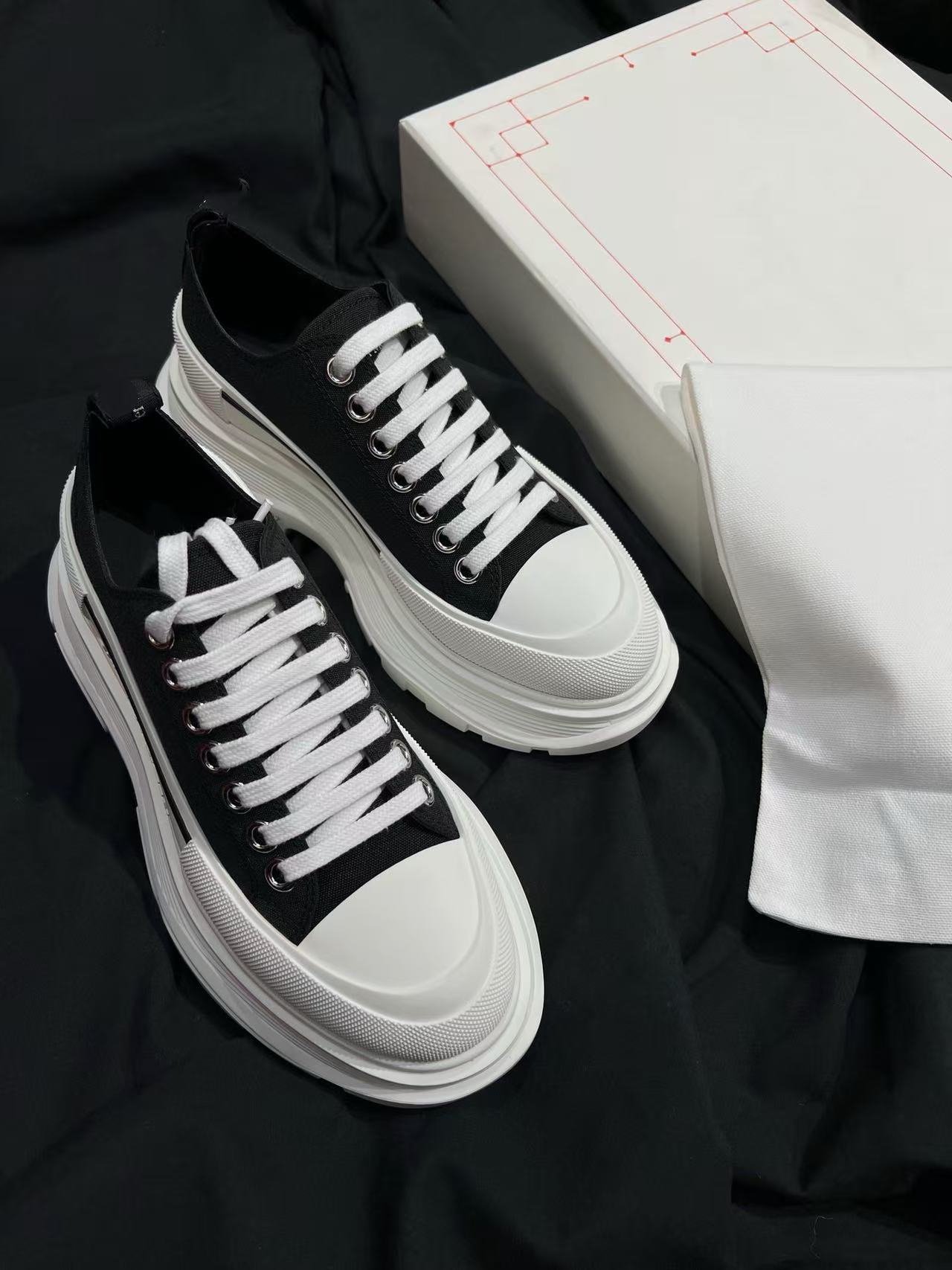 Black and white