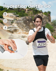 Chaleco Ligero para Correr con Bolsillo para Teléfono y Compartimento para Bolsa de Agua, para Hombres y Mujeres - Product Image 4