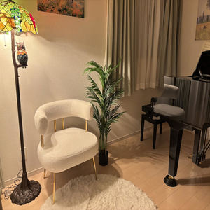 Lampe sur pied en verre teinté Tiffany Owl, style antique, motif vigne, lanterne décorative, pour salle de piano, chambre, lumière de sol - Product Image 2