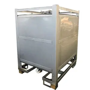 Wanlong Hot Sale 550gal 2000l Roestvrijstalen Oplosmiddelen Voedsel Ibc Tote Tank Container