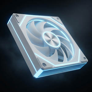 พัดลมระบายความร้อนสำหรับคอมพิวเตอร์เล่นเกม ดีไซน์กระจกสีสันสดใส ขนาด 120 มม.  แบบเงียบ สำหรับเคสคอมพิวเตอร์  พร้อมดีไซน์แบบแผ่นซีดี - Product Image 3