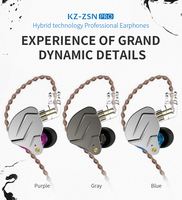 KZ ZSN PRO 1BA 1DD, auriculares internos híbridos, auriculares HIFI para DJ, correr, deporte