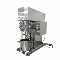 Unité de mélange électronique de pâtes 60 litres sous vide à double agitateur planétaire avec conception d'assemblage d'arbre agitateur