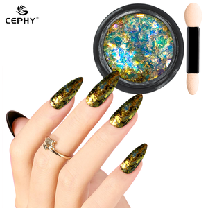 Polvo de Espejo Decorativo para <span class=keywords><strong>Uñas</strong></span>, Efecto Camaleón, <span class=keywords><strong>Brillo</strong></span> Cromado, Lentejuelas Acrílicas de 0.2g, Decoración de <span class=keywords><strong>Uñas</strong></span> con Efecto de Cambio de Color - Product Image 5