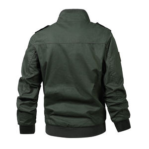 Chaqueta de hombre personalizada con logotipo 2025, chaqueta de algodón, estilo casual, con cuello bordado, masculina, resistente y cómoda. - Product Image 2