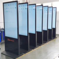 Écran tactile capacitif de 43 pouces sur pied pour la publicité, affichage numérique, totem sur pied, lecteur publicitaire, kiosque LCD