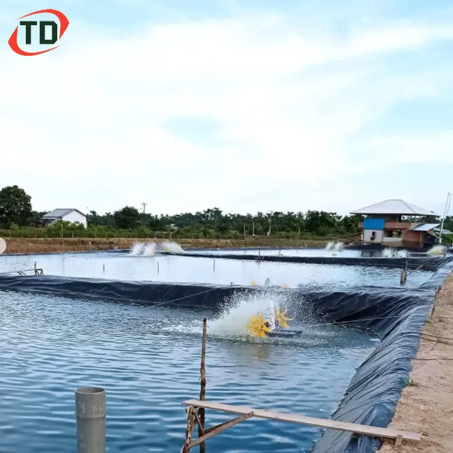 Aquaculture shrimp pond liner 0.5mm 0.75mm 1.0mm 1.5mm Pond Liner Fish Farm HDPE Geomembranes