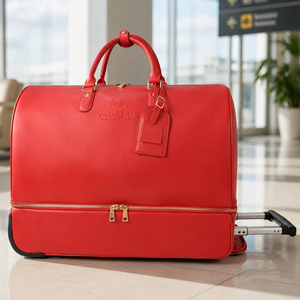 Hot Selling Luxury red luggage travel bags Large Size <b>Trolley</b> Bags Soft Luggage with Drawbars and Travel Bag - Product Image 4