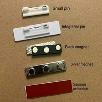 Badge nominatif vierge en acier inoxydable OEM, finition brossée, personnalisable, pour estampage, vente en gros, avec broche sécurisée