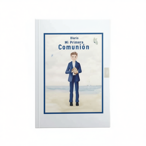 Journal de ma première communion 13x18 cm avec clé et stylo pour enfant - Product Image 2