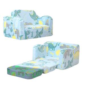 Mini comprimé confortable enfant 2-en-1 en peluche pliant enfants lecture canapé-lit chaise enfants chambre jouant canapé chaise pour garçons salon - Product Image 1