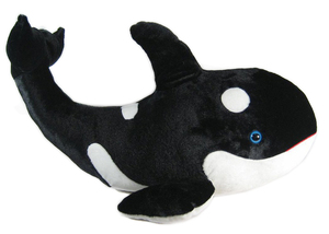 Nuovo simpatico peluche peluche peluche di mare balena nera per bambini realizzato con cotone PP nuovo tessuto - Product Image 2