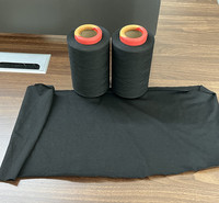 Fil mélangé OE en coton recyclé et polyester, cardé à extrémité ouverte, à faible uniformité, teint en mélange, écologique, 30 couleurs, antibactérien pour