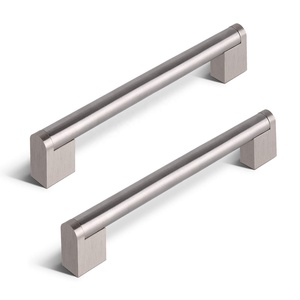 stainless steel handle Wholesale cheap steel furniture pull and Zinc+stainless steel Assemble kitchen cabinet handle