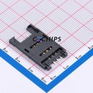 BX-SIM-2.5HJ SIM Card Connector SMD Connector Flip Cover Type Mini SIM Card Card Holder 2.5mm - Product Image 1