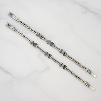 Nouveau bracelet en cuivre écologique incrusté de diamants pour hommes, bracelet tissé à la main Free Definition X Unknown