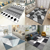 Z142 tapis de velours cristal tapis antidérapant doux inodore lavable tapis à poils courts facile à nettoyer pour salon chambre salle à manger