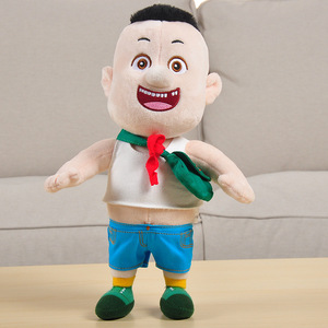 Mainan beruang besar, mainan taman hiburan Xiong 23cm-48cm, boneka Festival kuat kepala botak 2 hadiah boneka anak-anak kartun - Product Image 3
