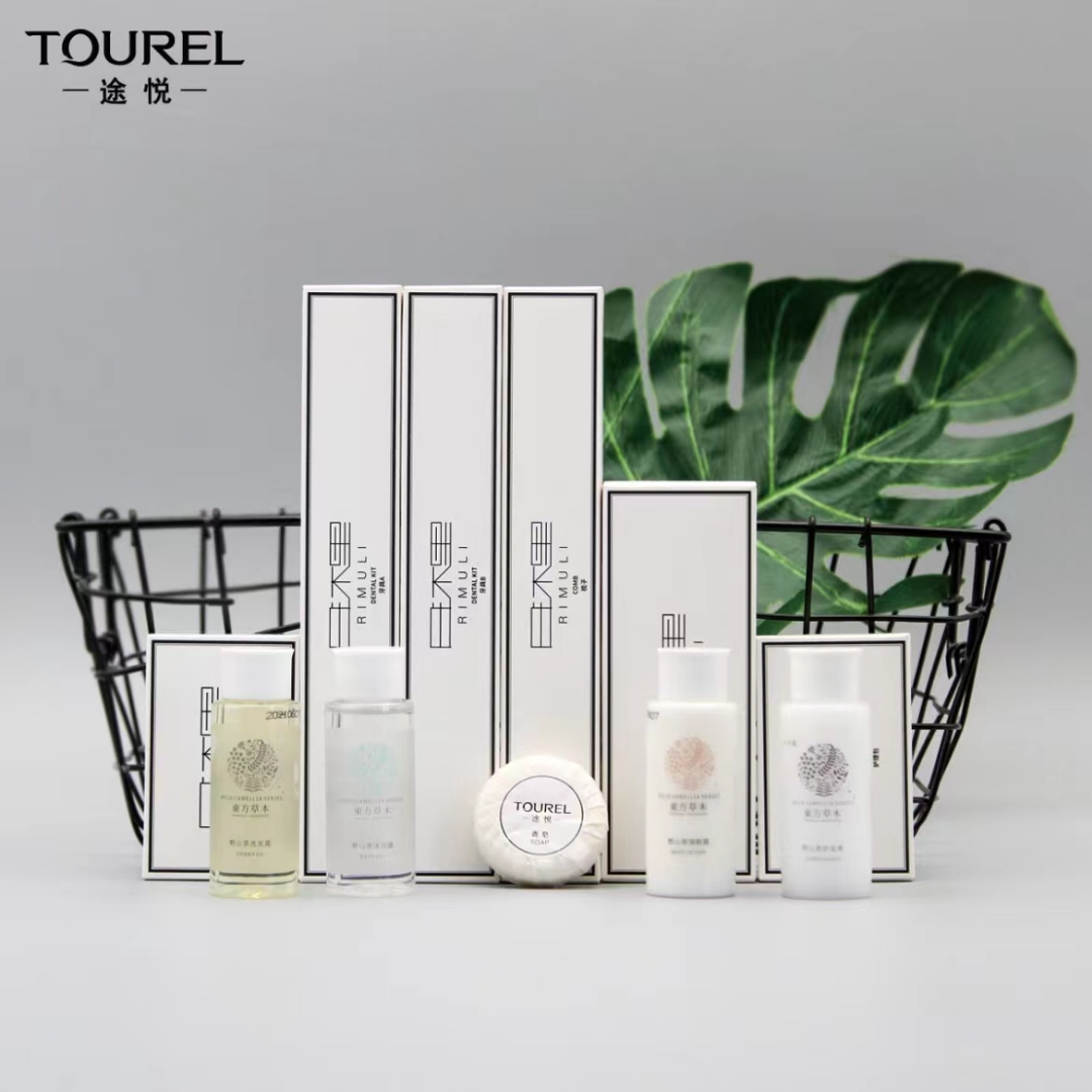 Luxury 5 Star Hotel Eco-Friendly Amenities Set with Shampoo, Bath