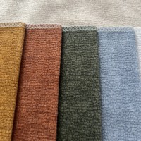 Tissu d'ameublement en velours imitation lin, 100% polyester, 360 g/m², tissu chenille côtelé, texture douce pour canapé, chaise, coussin