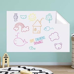 Gran oferta, pegatinas de pared de pizarra electrostática, pegatinas de pizarra de grafiti de adsorción magnética, rollo de película reutilizable - Product Image 6