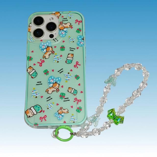 Painting Cartoon PC Mobile Phone Case With Lanyard for iPhone 17 Air 16 15 14 Promax TPU IMD Shockproof Transparent Back Cover