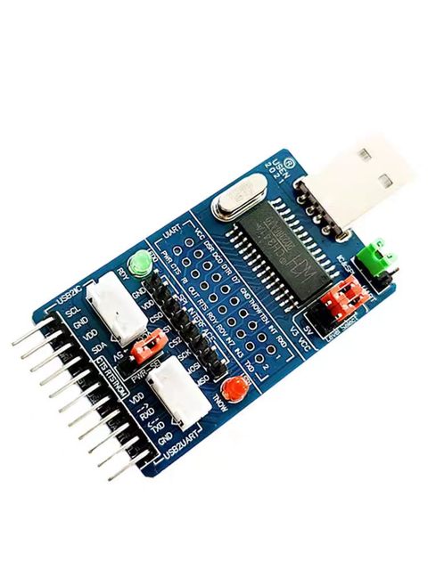 CH341A USB to SPI I2C IIC UART TTL ISP Serial Adapter Module EPP/MEM Converter for Serial Brush Debugging RS232 RS485