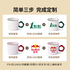 <b>Ceramic</b> Mug With Floral Handle Coffee <b>Cup</b> Gift Mug Custom Logo Processing - Product Image 5