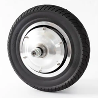 Moteur de roue sans balais 12V 10 pouces avec engrenage et encodeur pour trottinette, fauteuil roulant, chariot robot (étanche IP66)