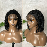 Perruques Bob Courtes Bouclées Profondes en Gros, Sans Colle, Cheveux Humains Vierges Vietnamiens, Perruques Bob Lace Front 5x5 pour Femmes