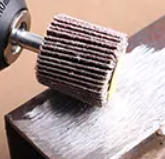 Disque à lamelles abrasif de ponçage grain 80, accessoires <span class=keywords><strong>Dremel</strong></span>, papier abrasif, polissage, outil rotatif, disque à lamelles avec arbre - Product Image 2