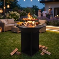 Nouveauté 2026 : Barbecue Plancha Robuste en Acier Carbone pour Fêtes Familiales, Idéal pour Brûler du Bois