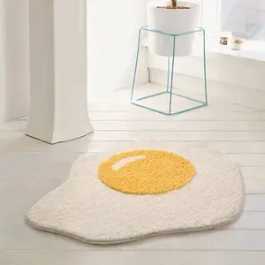 Fancy Kitchen Accessories Egg Rug Floor Washable Carpet Custom Door Mats