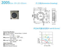 Ventilateur soufflant ultra-mini 5V DC 20x20x5mm à faible bruit avec roulement hydraulique pour l'électronique, imprimante 3D, drone, montre connectée