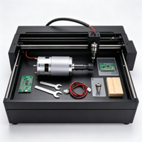 Moteur à broche en alliage à couple élevé 775 DC 24V 7000-12000RPM 100W 1.5A pour le fraisage du bois, des circuits imprimés et la gravure laser
