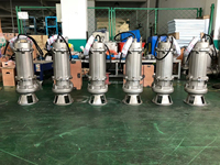 Pompe à eaux usées en acier inoxydable, 4 pouces, conception à turbine vortex, permet le passage de particules solides jusqu'à 50 mm, sans obstruction