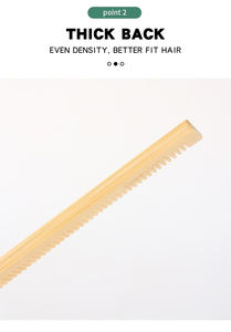 Ensemble hôtel naturel Dreadlock brosse à cheveux barbe fine géante dents larges Surf cire Massage <span class=keywords><strong>peigne</strong></span> en bois bambou avec logo personnalisé - Product Image 6