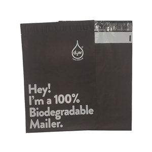 100% Nhỏ Màu Đen In Compostable Dụng Logo Tinh Bột Ngô Ngô Sáng Bóng Nhỏ Màu Đen Xox Tùy Chỉnh Chuyển Phát Nhanh Phân Hủy Sinh Học Gửi Thư Túi - Product Image 6