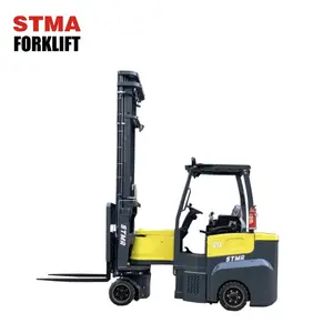 STMA Forklift Artikulasi Sempit 1,5ton 2Ton Forklift Mini Diartikulasi dengan Sistem AC Penuh dan Tinggi Pengangkatan 12500Mm