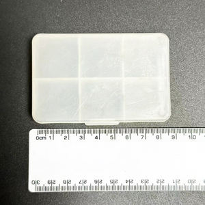 Maleta portátil de plástico 6 rejillas organizador pastillero <span class=keywords><strong>caja</strong></span> de almacenamiento contenedor logotipo personalizado - Product Image 4