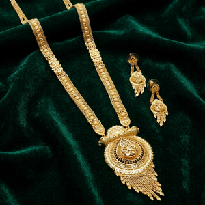 Wholesale Fashion 14K 18K 24K Gold Filled <b>Long</b> <b>Necklaces</b> Set, Forming <b>Long</b> Jewelry Set, Floral Design Brass Gold Plated Jewelry. - Product Image 1